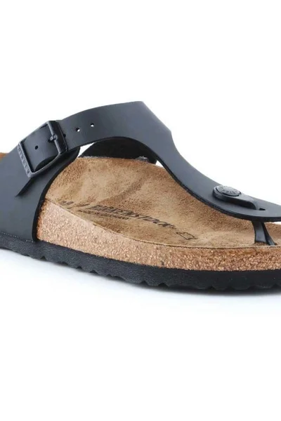 Anatomické žabky Birkenstock Gizeh W černé kůže