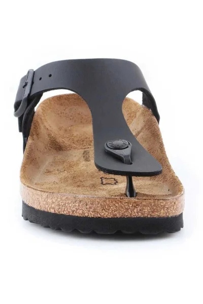 Anatomické žabky Birkenstock Gizeh W černé kůže