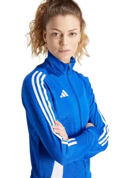 Tréninková dámská mikina adidas Tiro modrá s technologií Aeroready