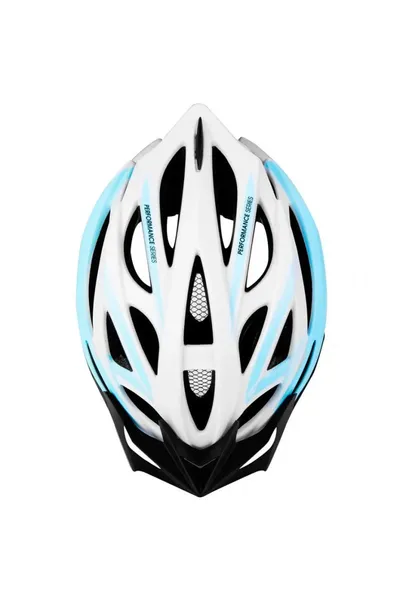 Bílo-modrá cyklistická přilba Spokey Femme 928244