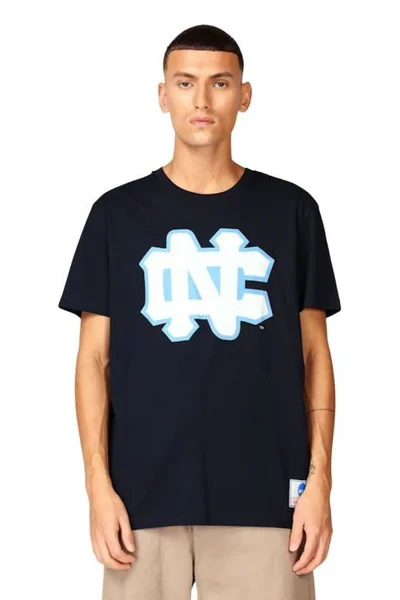 Tričko Mitchell & Ness NCAA UNC s velkým logem - tmavě modré