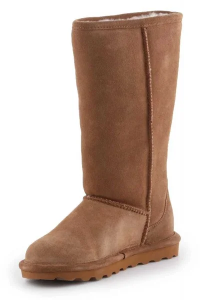 BearPaw Elle Tall - Dámské zateplené boty hnědé semišové