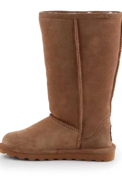 BearPaw Elle Tall - Dámské zateplené boty hnědé semišové