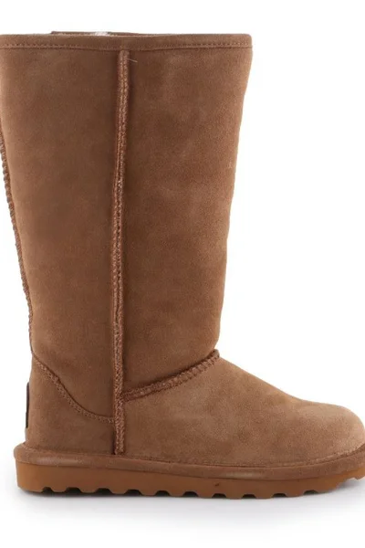 BearPaw Elle Tall - Dámské zateplené boty hnědé semišové