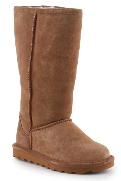 BearPaw Elle Tall - Dámské zateplené boty hnědé semišové