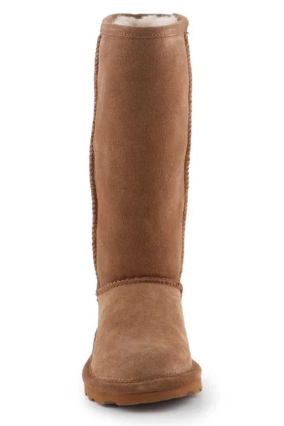 BearPaw Elle Tall - Dámské zateplené boty hnědé semišové