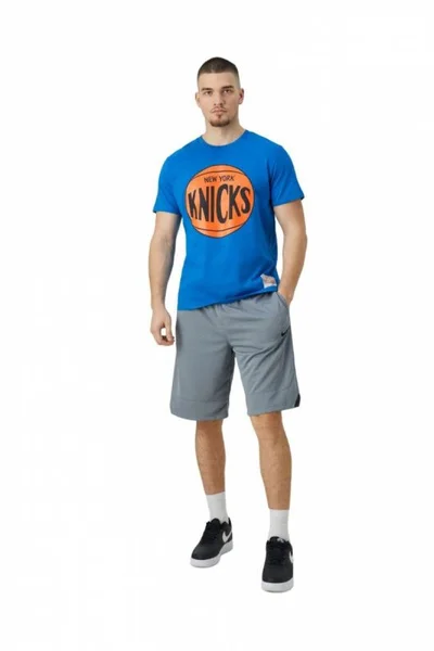 Mitchell & Ness tričko NY Knicks modré - pánské - logo na hrudi