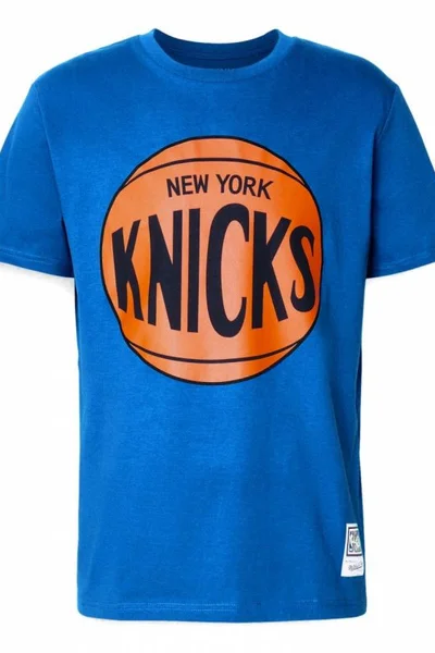 Mitchell & Ness tričko NY Knicks modré - pánské - logo na hrudi