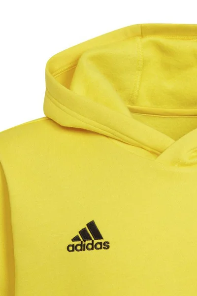 Žlutá dětská mikina Adidas Entrada 22 Hoody Y Jr HI2142