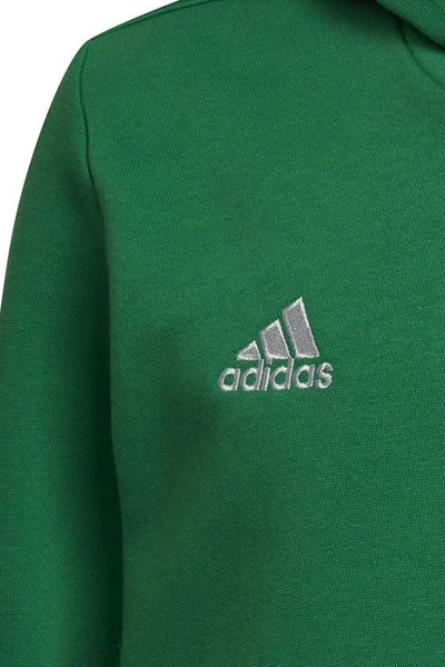 Zelená dětská mikina Adidas Entrada 22 Hoody Y Jr HI2143