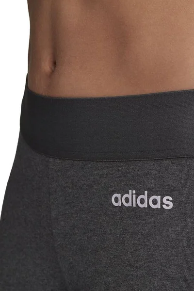 ADIDAS Dámské šedé legíny Essentials s pruhy