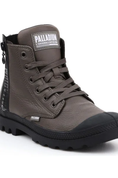 Hnědé dámské boty Palladium Pampa UBN ZIPS W 96857-213-M