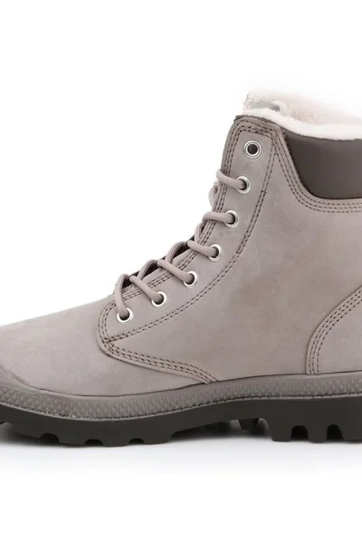 Šedé dámské boty Palladium Pampa Sport Cuff WPS W 72992-070-M