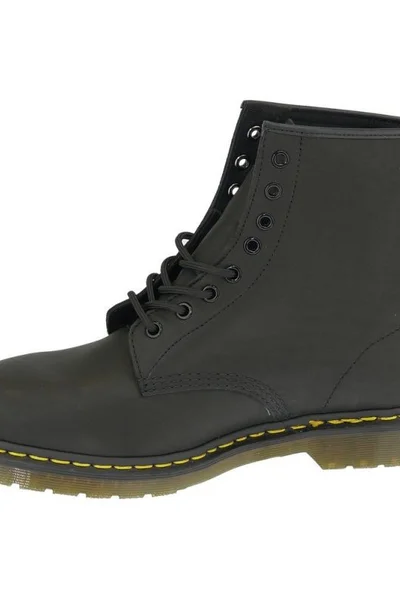 Černé kožené vysoké dřeváky Dr. Martens Unisex Dr Martens