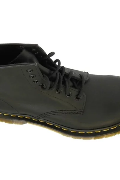 Černé kožené vysoké dřeváky Dr. Martens Unisex Dr Martens