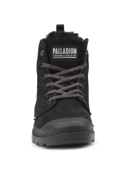 Kožené zimní boty s gumovou ochranou - Palladium Pampa HI W