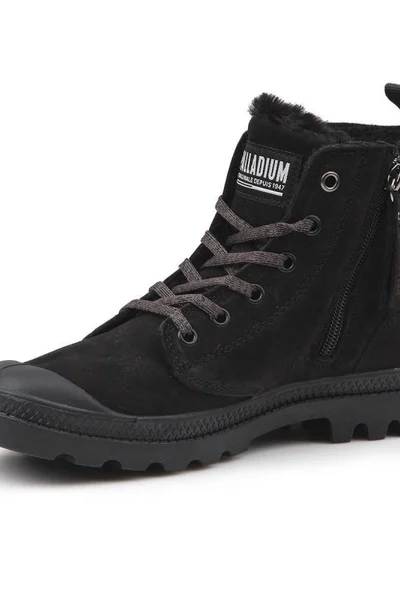 Kožené zimní boty s gumovou ochranou - Palladium Pampa HI W