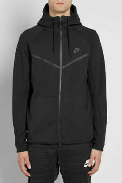 Pánská černá mikina Nike Tech Fleece s kapucí