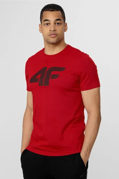 Klasické tričko s logem 4F pro pohodlné nošení