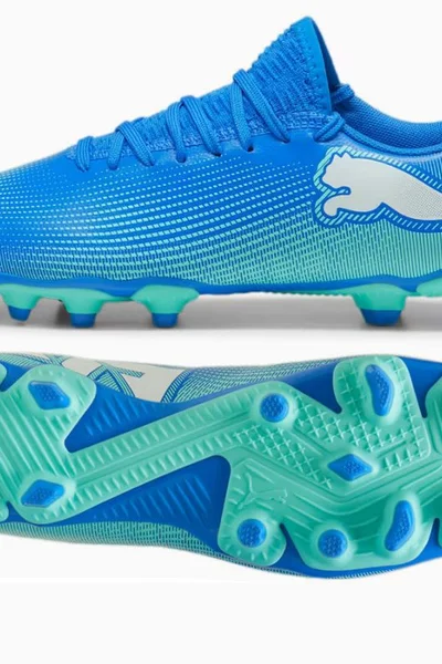 Fotbalové boty Puma Future 7 Play FG/AG Jr - modré