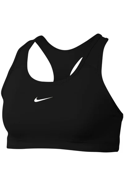 Dámská černá podprsenka Swoosh - střední podpora Nike