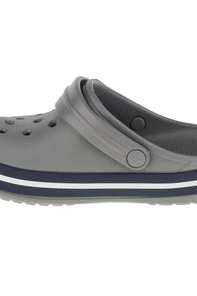 Šedé sandály Crocs Crocband Clog K Jr 207006-05H