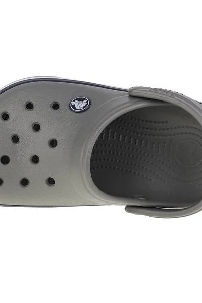 Šedé sandály Crocs Crocband Clog K Jr 207006-05H