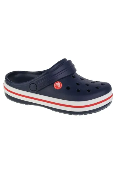 Tmavě modré dětské pantofle Crocs Crocband Clog K Jr 207006-485