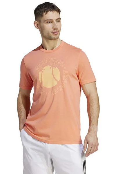 Sportovní pánské tričko Adidas Sun Graphic Tee - oranžové