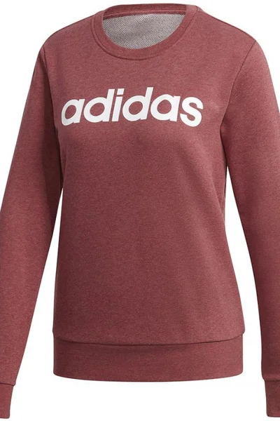 Adidas Dámská Mikina Essentials Linear Crewneck Maroon