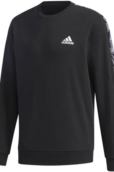 Adidas Pánská Mikina Essentials Černá s Logem na Přední Straně