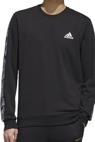 Adidas Pánská Mikina Essentials Černá s Logem na Přední Straně