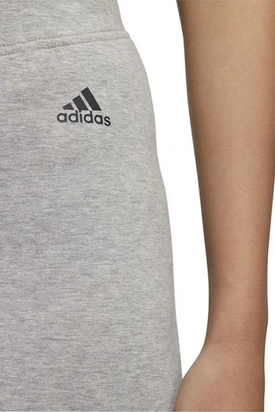 Šedé dámské legíny adidas Essentials Tape s vysokým pasem