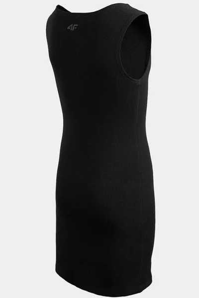 Černé dětské šaty 4F Jr HJL22-JSUDD003 20S