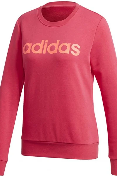 Dámská růžová mikina Adidas Essentials Linear Crewneck