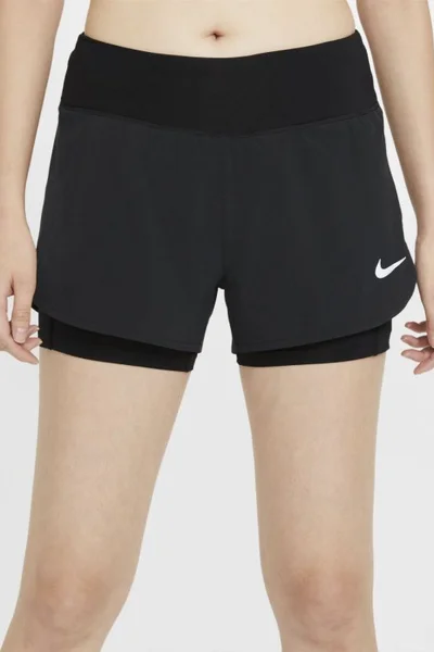 Černé dámské běžecké šortky Nike Eclipse 2-In-1 L W CZ9570-010