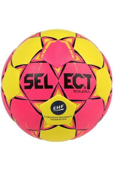 Žluto-růžový míč na házenou Select Solera Senior 3 2018 16254