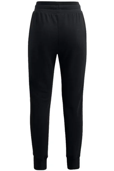 Černé dětské tepláky Under Armour Rival Fleece Joggers Jr 1356487 002