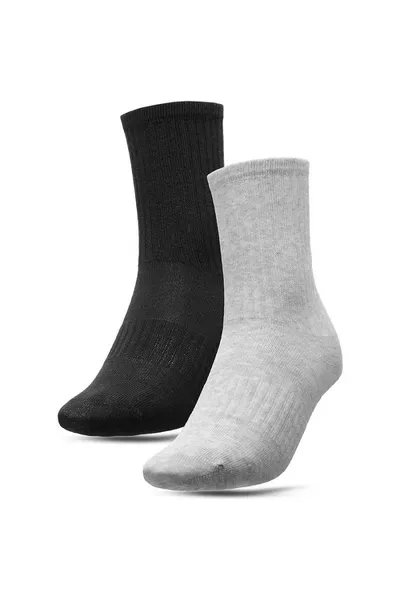 Černé a šedé dětské ponožky 4F Jr HJL22-JSOM003 27M