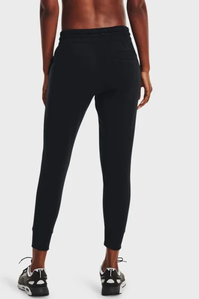 Černé dámské kalhoty Under Armour Rival Fleece Mesh Pants W 1365849 001