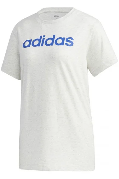 Adidas Dámské Tričko Essentials Linear Loose Tee - Bílé