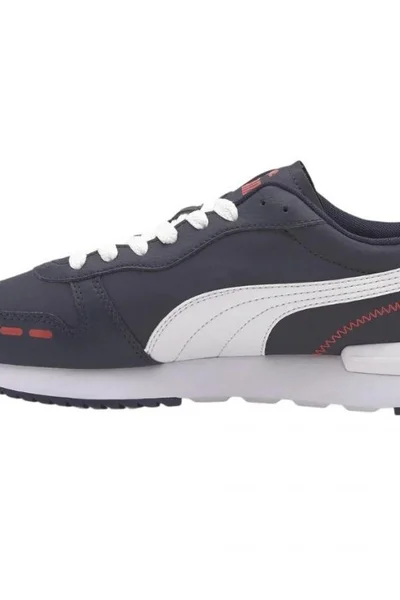 Modrobílé pánské sportovní boty Puma R78 SL M 374127 03