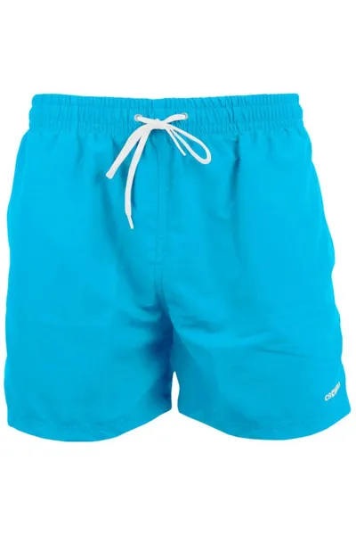 Modré Crowell plavky s kapsami a síťovanými kalhotkami