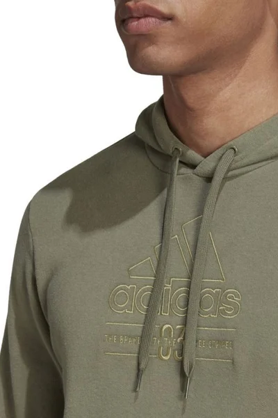 Adidas Zelená Pánská Mikina s Kapucí Brilliant Basics