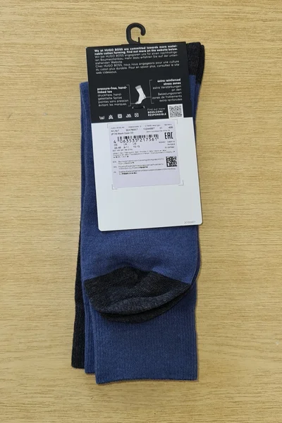 Sportovní pánské ponožky BOSS - 2 páry v černé barvě