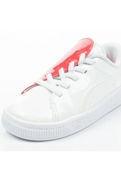 Dětské sportovní boty Puma Basket Crush Patent Baby Jr 369676 01