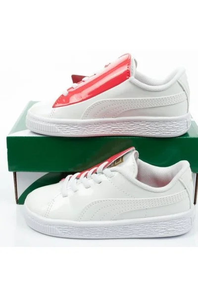 Dětské sportovní boty Puma Basket Crush Patent Baby Jr 369676 01