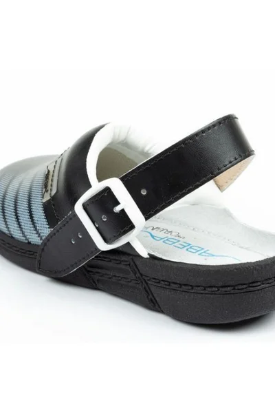 Černé unisex zdravotní obuv Abeba U 7212