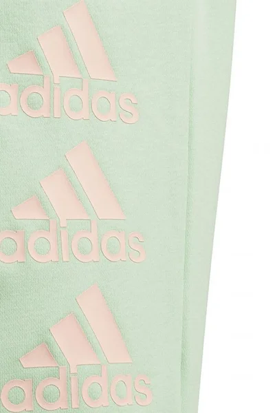 ADIDAS dětská mikina s logy mint bavlna/polyester