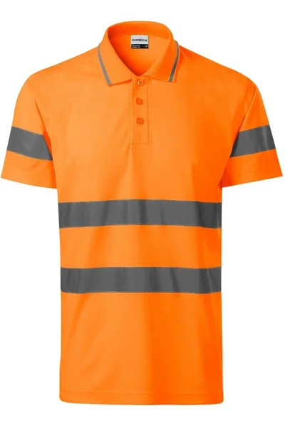 Rimeck HV Runway polo s reflexními pruhy v oranžové barvě